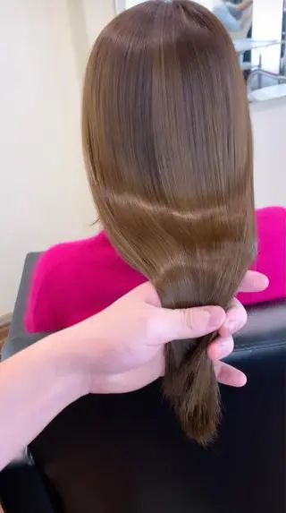 ミディアム カラー 髪質改善サロン 心斎橋ARCHEのヘアスタイル