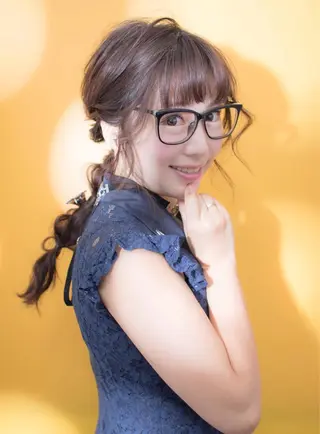 セミロング ヘアアレンジ 大嶋 伸吾のヘアスタイル