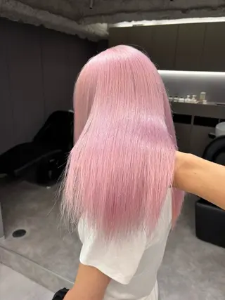 セミロング カラー 名古屋／デザイン／ ブリーチ/松井亮磨のヘアスタイル