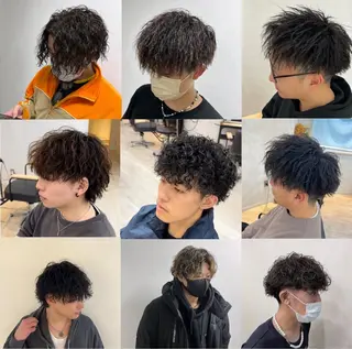 ショート パーマ メンズ Utata literie所属・嵯峨 大地/パーマ/ ハード系/特殊系のヘアスタイル