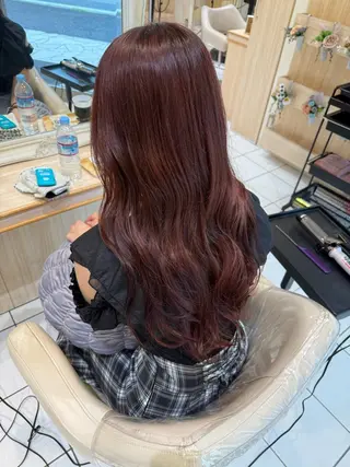 ロング 🫐暗髪ツヤカラー/ モテ髪/小林🫐のヘアスタイル