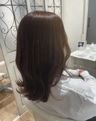 ミディアム カラー パーマ ヘアアレンジ メンズ キッズ ネイル マツエク・マツパ 🫧垢抜けヘア🫧 SHIORIのヘアスタイル