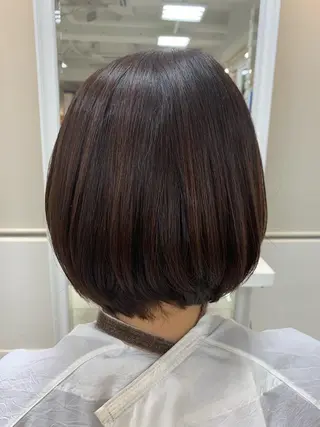 ショート カラー 【センターパート/ マッシュ】ryokaのヘアスタイル