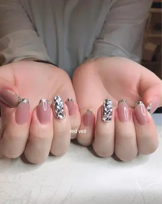 ミディアム ネイル 長さ出し専門 nynaのネイルデザイン