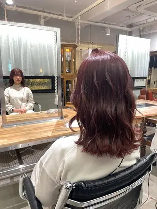 ミディアム 🤍透明感カラー/ レイヤー/SUのヘアスタイル