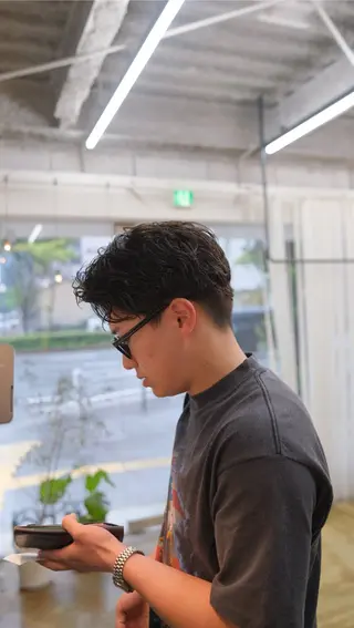 ショート パーマ メンズ BELO/ yuzuのヘアスタイル