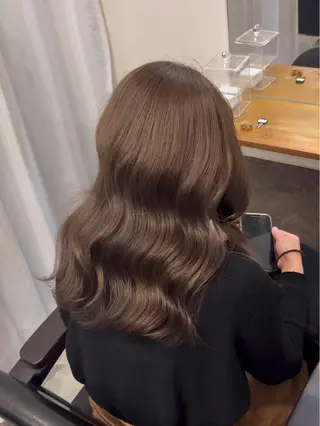 カラー meby所属・🩵福岡ブリーチなし カラー/紫音🩵のヘアスタイル