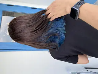 ロング カラー corazon ブリーチのヘアスタイル