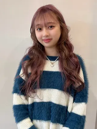 ロング カラー あ あのヘアスタイル