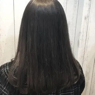 セミロング カラー パーマ 金崎 新吾のヘアスタイル