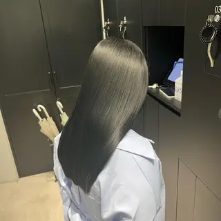 ロング カラー 縮毛矯正　野口 恵のヘアスタイル