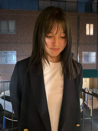 セミロング YUUKI/ボブ パーマ.ウルフのヘアスタイル