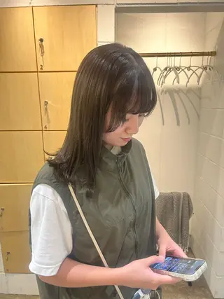 セミロング カラー ちゃんゆ /伊藤有里のヘアスタイル