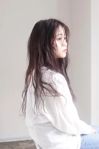 ロング パーマ 韓国×巻ける髪質改善 💍maki💍のヘアスタイル