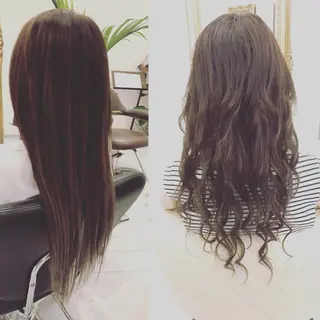 ロング ケアブリーチ&シール エクステの店和田翔莉のヘアスタイル