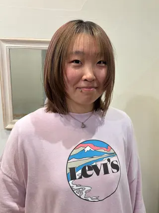 ミディアム 角田 いちるのヘアスタイル