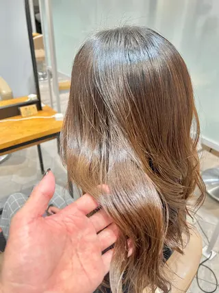 セミロング カラー 【元住吉の艶髪の神様 】💓モリモト💓のヘアスタイル