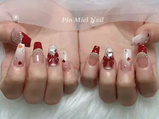 ネイル momo 長さだしのネイルデザイン