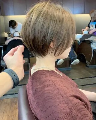 ショート 縮毛矯正/ショート/ レイヤー/畑中正敏のヘアスタイル