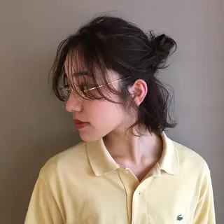 カラー ヘアアレンジ レイヤーカット BLend 渋谷のヘアスタイル