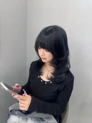 セミロング 透明感カラー/レイ ヤーカット/KaHoのヘアスタイル