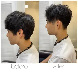 ショート メンズ 尾野 雅斗のヘアスタイル