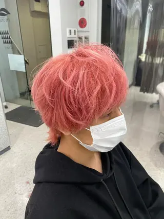 ショート カラー パーマ ヘアアレンジ メンズ キッズ ネイル マツエク・マツパ 京都レイヤーカット/ 縮毛矯正/羽柴りくのヘアスタイル