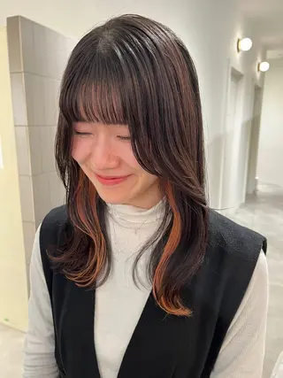 セミロング カラー 似合わせ/レイヤー/ ボブ/西島 絢香のヘアスタイル