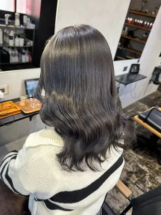 ミディアム カラー 透明感カラー🫧 𝐫𝐞𝐦𝐢🫧のヘアスタイル