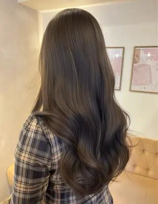 ロング カラー ミルクティ/ピンク/ レイヤー/yuriaのヘアスタイル