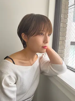 ショート カラー パーマ nico 麻生 やまざきれいのヘアスタイル