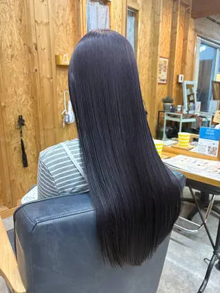 カラー まろみ暖色×ボブ ×chia🕯のヘアスタイル