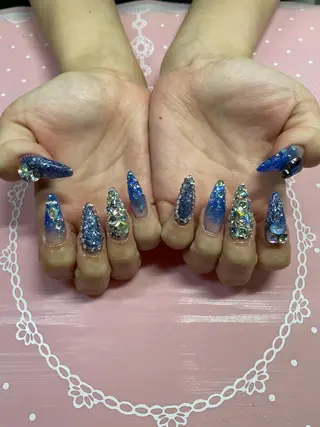 セミロング ネイル 《LB》ラブリエ Nail&eyeのマツエク・マツパデザイン