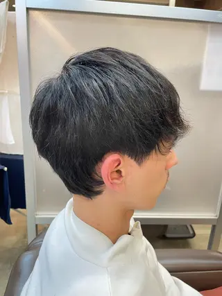 ショート メンズ メンズパーマ特化 カバヤマ　リョウのヘアスタイル