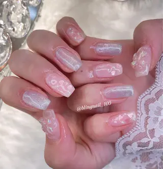 ネイル 23時まで❤︎韓国、 ワンホンネイルのネイルデザイン