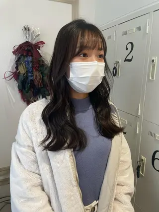 ロング カラー パーマ ヘアアレンジ キッズ ネイル マツエク・マツパ アイブロウ belta.🌱 安藝夏花🌻のヘアスタイル