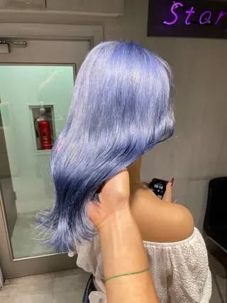 セミロング カラー 🦋ハイトーンボブ ショート🦋トシキのヘアスタイル