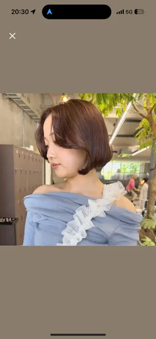 ショート 宮崎 わか菜/透明感カラーのヘアスタイル