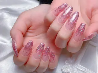 ネイル ネイルサロンAiri 長さ出し·シンプルのネイルデザイン