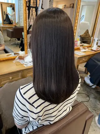 セミロング 韓国🇰🇷髪質改善 Chisaki치사키のヘアスタイル