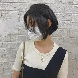 ショート カラー 小顔カット/艶 カラー特化♡MIHOのヘアスタイル