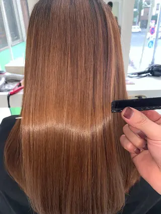 セミロング カラー ✨髪質改善✨ トリートメントLASのヘアスタイル