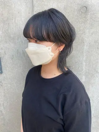 ミディアム カラー 💗💗韓国レイヤー yu-ki💗💗のヘアスタイル