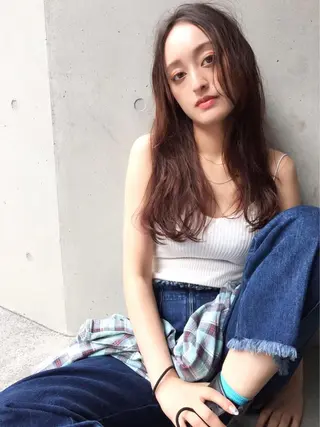 ロング MUSASHI ブリーチカラー◎のヘアスタイル