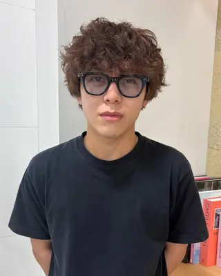 パーマ メンズ 竹脇 美奈のヘアスタイル