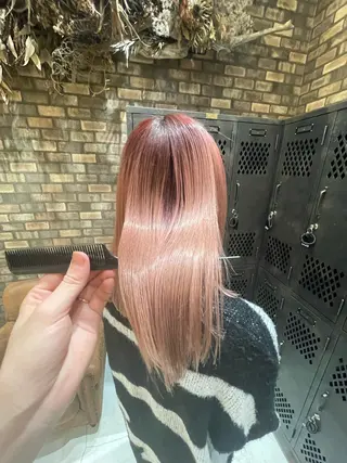 セミロング ✨ハイトーン✨ダブル カラー✨シバサキのヘアスタイル