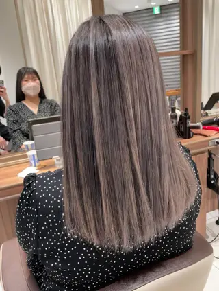 セミロング カラー 🇰🇷韓国ヘア★ 副店長.쿠리타⭐︎のヘアスタイル