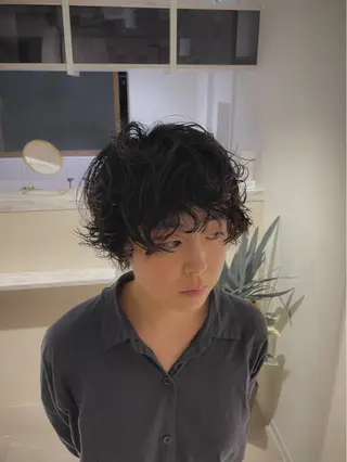 ショート パーマ Miyamoto Yasuchikaのヘアスタイル