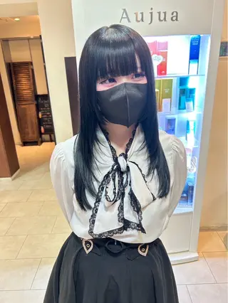 ロング カラー 甲斐 司のヘアスタイル