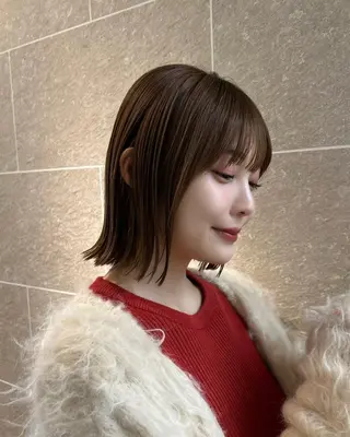 ミディアム ボブ/ミディアム/表 参道/美容師♡ゆいかのヘアスタイル